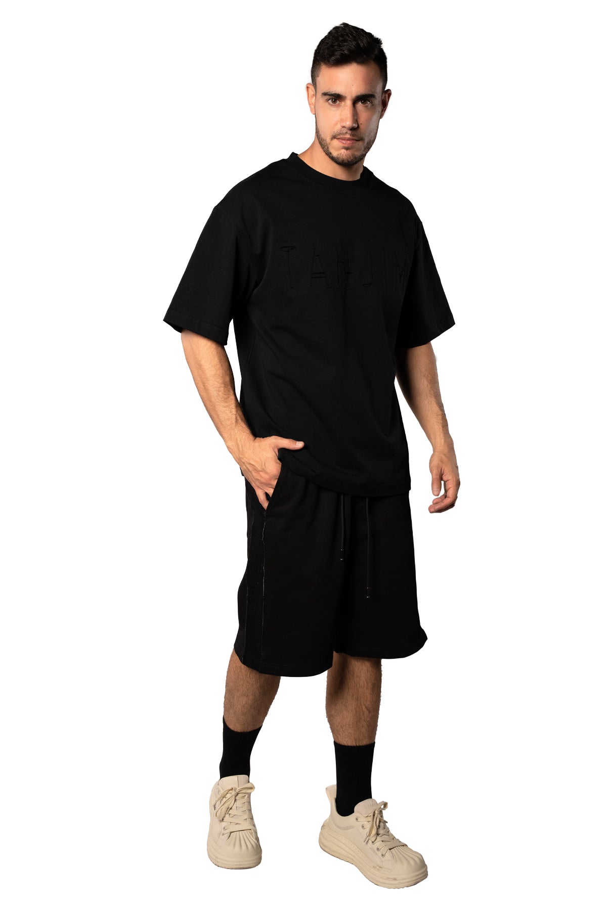 TANJIM SQUAD - TANJIM ENGRAVED T-SHIRT BLACK
